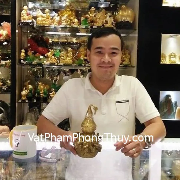 Anh Nguyên- Khách hàng mua Hồ lô bát tiên lớn D205, Gậy như ý hợp kim đào bạch ngọc G131A, Ấn rồng lam ngọc nhỏ GM035