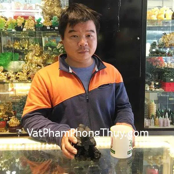 Anh Hưng - Khách hàng mua Rùa đầu rồng thạch anh đen HM078