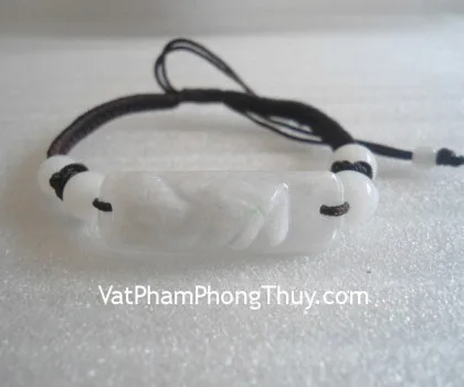 Dây rút tỳ hưu trên ván 4 hạt lớn đá Miến Điện S5027
