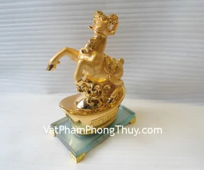 Dê vàng nén vàng, thủy tinh - chiêu tài tấn bảo H059G