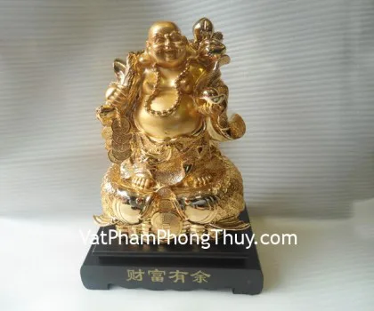 Phật di lặc ngồi trên kim long- Hòa khí sanh tài E317