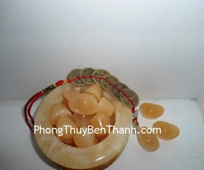 Bồn tụ bảo đá ngọc Hoàng Long Tân Cương(15 nén) K035