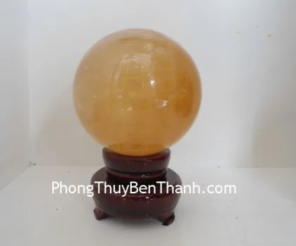 Quả cầu đá dạ quang xanh tím (đom đóm) M186-S1-3379