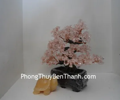Cây đá thạch anh hồng nhỏ K157