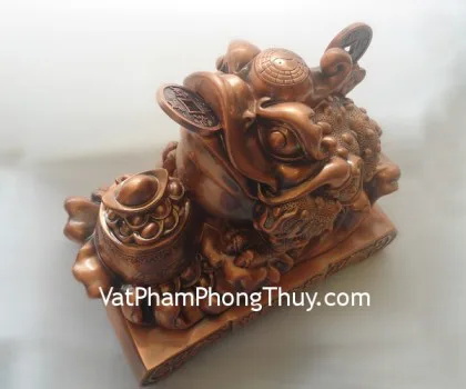 Thiềm thừ giả đồng, đế đồng vuông lớn- Nạp tài kim thiềm FE077