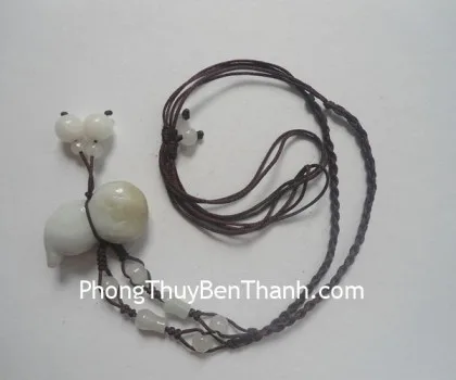 Dây chuyền kết sẵn hồ lô móc đá Miến Điện S498
