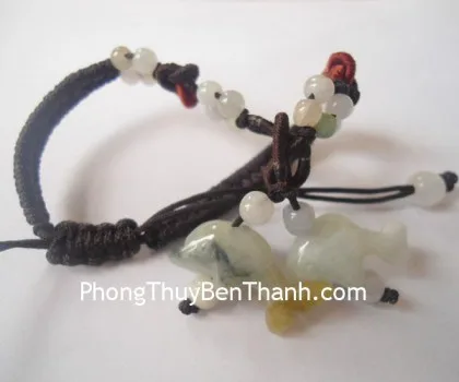 Dây rút 2 cá heo Miến Điện 16 bi nhỏ S805