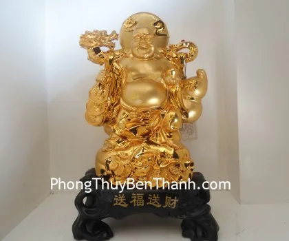 Phật Di Lạc ban phước ban tài vàng Y102