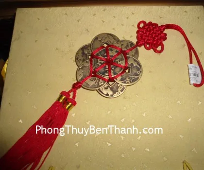 Xâu tiền thắt hoa mai 8 xu(6 cánh) CC1130