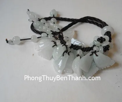 Ngọc bội may mắn phỉ thúy xanh đậm A+++ FS6505-F1-4334