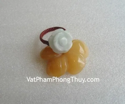 Nhẫn mẫu đơn dây cước ngọc Myanmar FS854