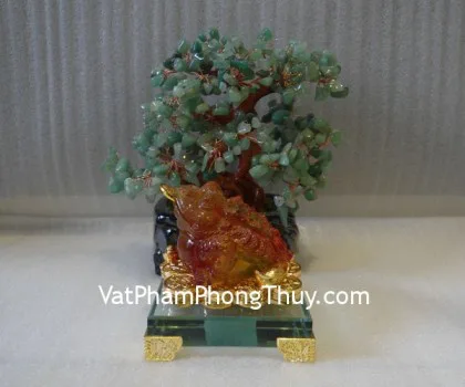 Thiềm thừ lưu ly, đế thủy tinh nhỏ- Chiêu tài E066