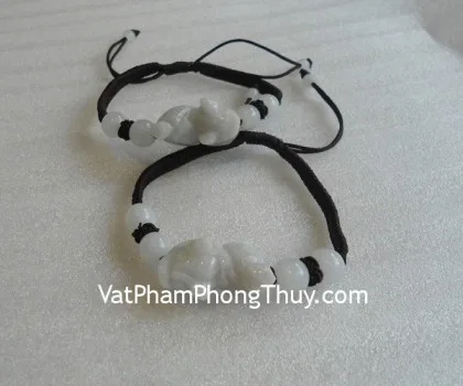 Dây rút Tỳ Hưu 4 hạt ngọc Myanmar FS975