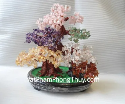 Cây thạch anh 6 màu (tách biệt) ,lớn HCA257