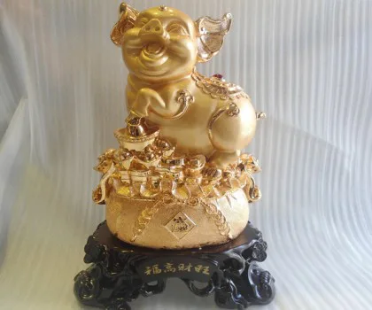 Heo vàng trên túi vàng - phước cao tài vận H382G