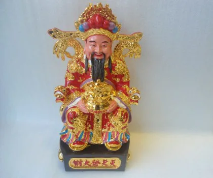 Thần ngựa vàng khủng kéo xe cải xanh trên đống tiền vàng- Tụ Tài Bảo Mã FLN120