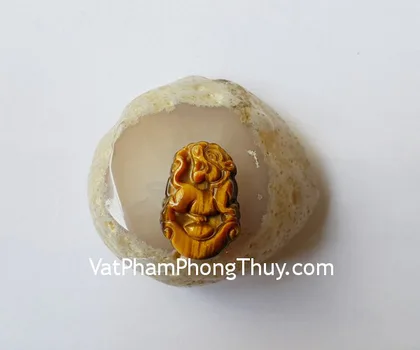Mặt 12 con giáp Phỉ Thúy xanh A+ Tuổi Dần S6643-3