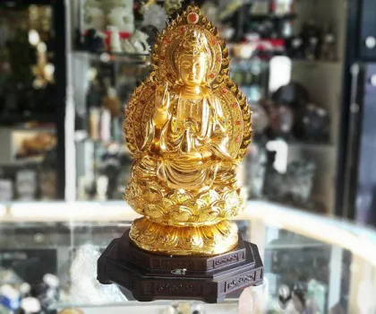 Phật quan âm vàng trung H257G