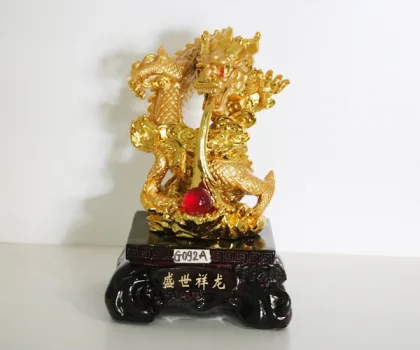 Rồng vàng phun châu đỏ nhiều nén vàng - Thịnh thế tường long G092A