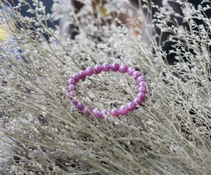 Chuỗi Ruby đỏ tròn (25 hạt) S6391-S3-14539