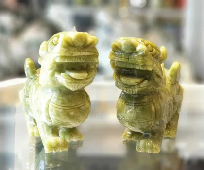 Tỳ hưu Lam ngọc có cánh lớn GM014
