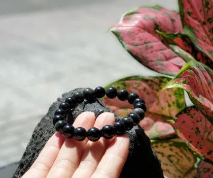 Chuỗi hắc ngà vàng kim xám 14li S6670