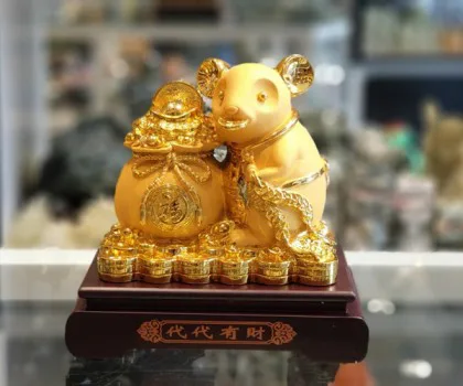 Chuột vàng ôm túi vàng - Đời đời hữu tài TM011