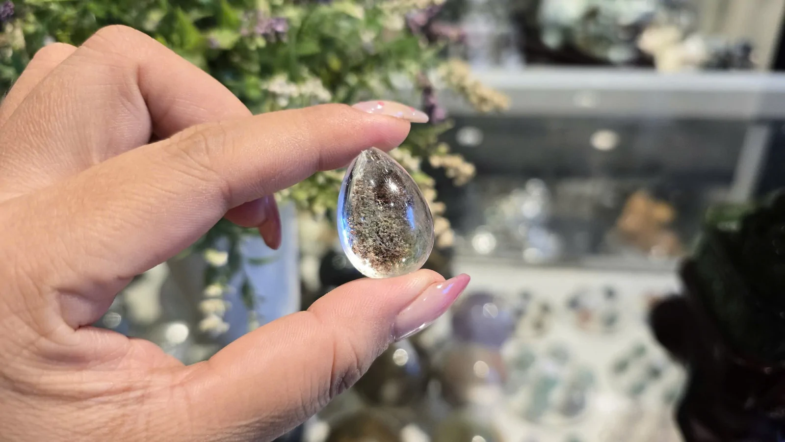 Mặt thạch anh ưu linh xanh (14.2gr) S867-S3-1775