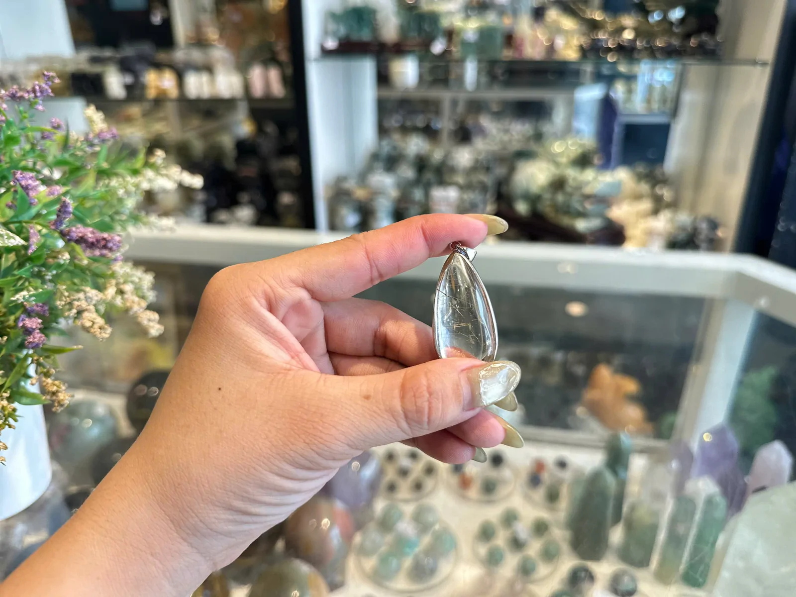 Mặt thạch anh tóc vàng (12.1g) S866-S3-1452