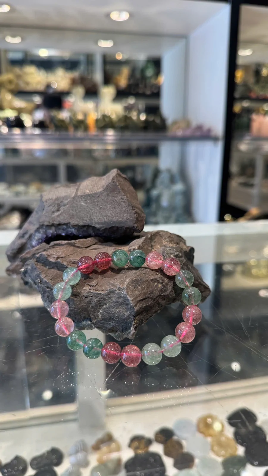 Chuỗi dâu xanh hồng phấn A+++++ (24.3g-20bi) S6773-S4-1604
