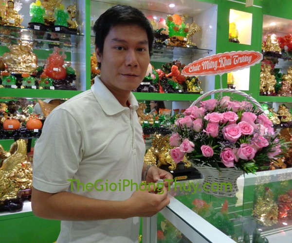 Anh Phạm Xuân Quang Nhật - khách hàng đã sở hữu Tỳ Hưu đá quý may mắn FS689