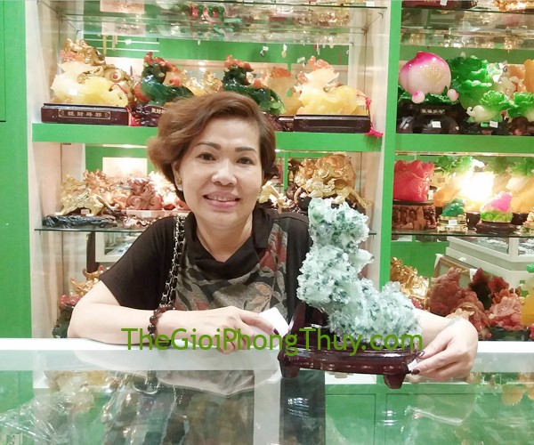 Chị Hồng - Khách hàng mua Bông thạch anh ưu linh xanh FH101-F2-29342