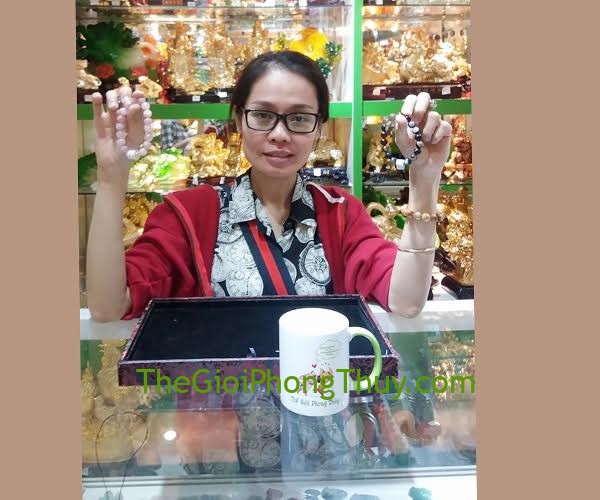 Chị Nga - khách Hàng mua Chuỗi vỏ ốc 10li FS6461 và Chuỗi thạch anh hồng A+ Madagascar FS6218-F1-1821