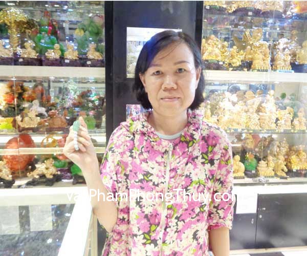 Chị Hà - khách hàng mua Chuỗi Tỳ hưu Phỉ thúy S6012, Tỳ hưu vẩy rồng Ngọc Đông linh S932