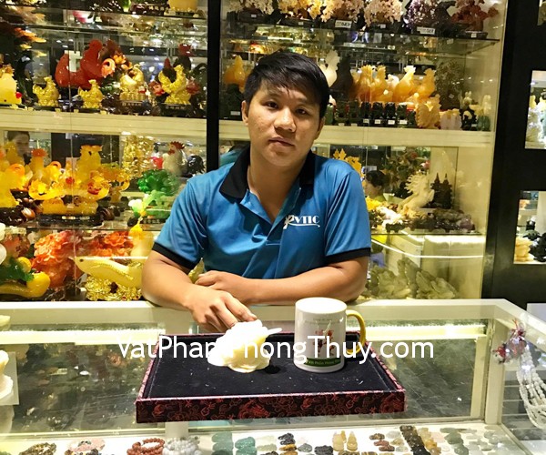 Anh Tiến - khách hàng mua Thiềm thừ Cẩm thạch Tây tạng chuẩn CTT-S