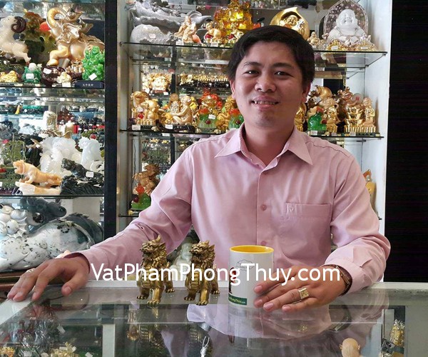Anh Thụy - khách hàng mua tượng tỳ hưu đồng đứng D211