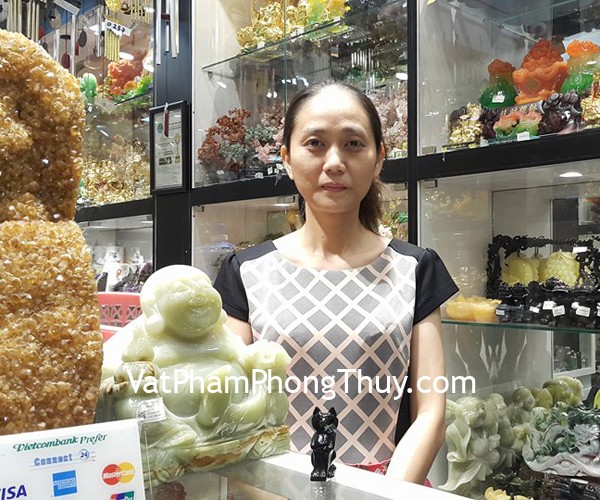 Chị Trang - khách hàng mua tượng hồ ly đen GM124