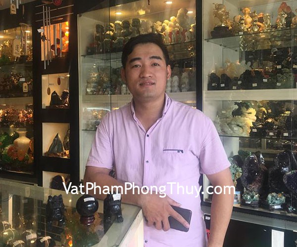 Anh Hiền - khách hàng mua cặp Tỳ hưu bắc kinh đen BKD-S, quả cầu đá hắc ngà M187-S5-1343