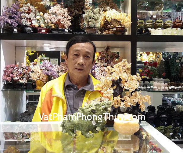 Chú Giang - khách hàng mua cây tài lộc KC104, bồn tụ bảo GM073 và cặp tỳ hưu lam ngọc xanh GM014